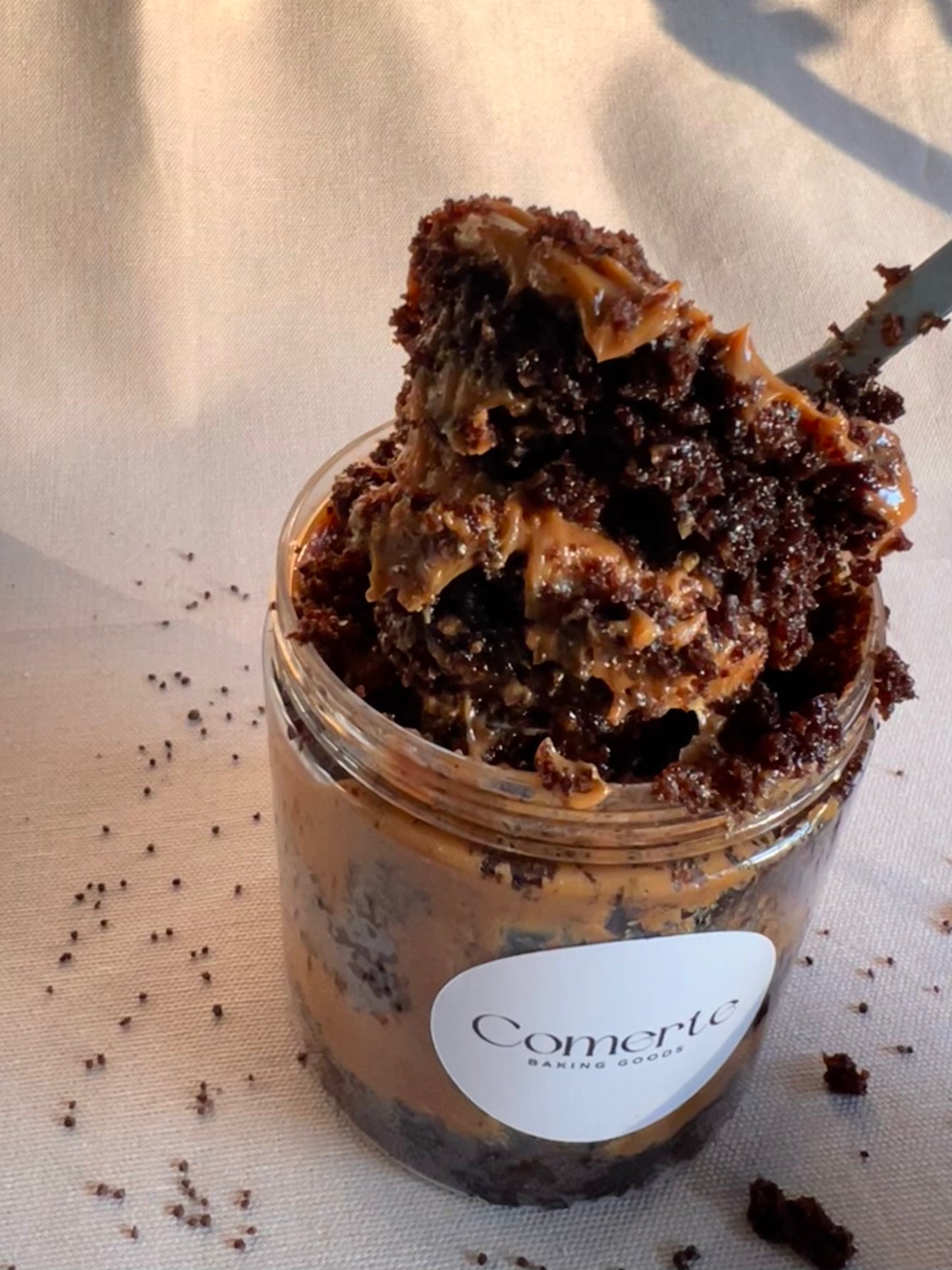 Chocolate cake with dulce de leche